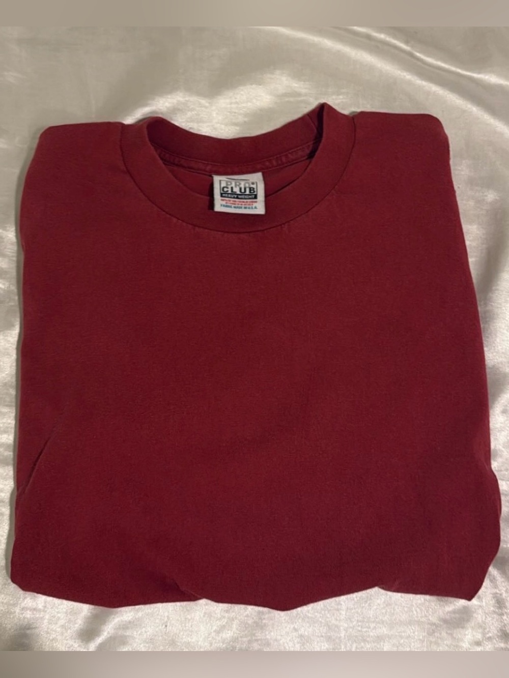 Pro Club Men’s Long Sleeve T-Shirt — Maroon